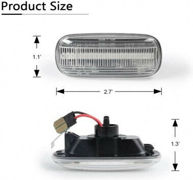Flash LED за Audi A2 / A3 / A4 / A6 / A8 / TT / S4 / RS4 / S6 / RS6 Citroen C5 2бр