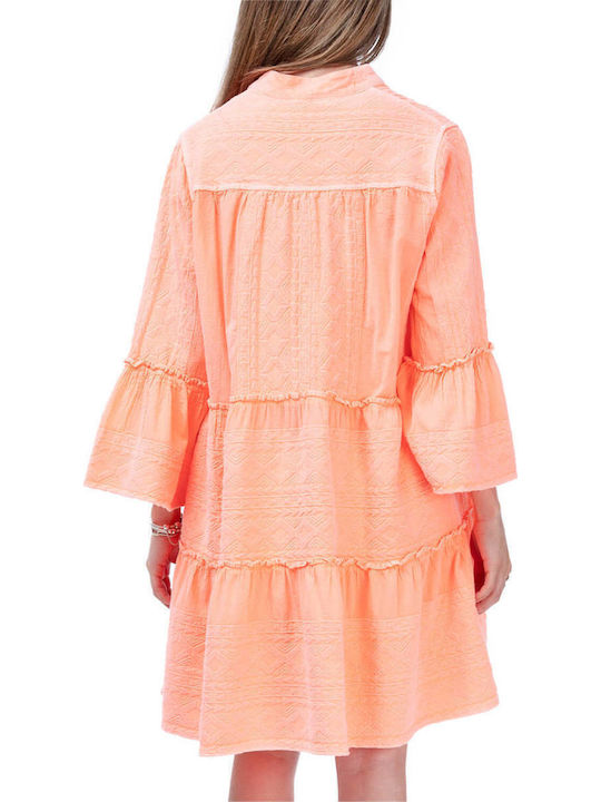 Lace Με Δαντέλα Φόρεμα All day Πορτοκαλί