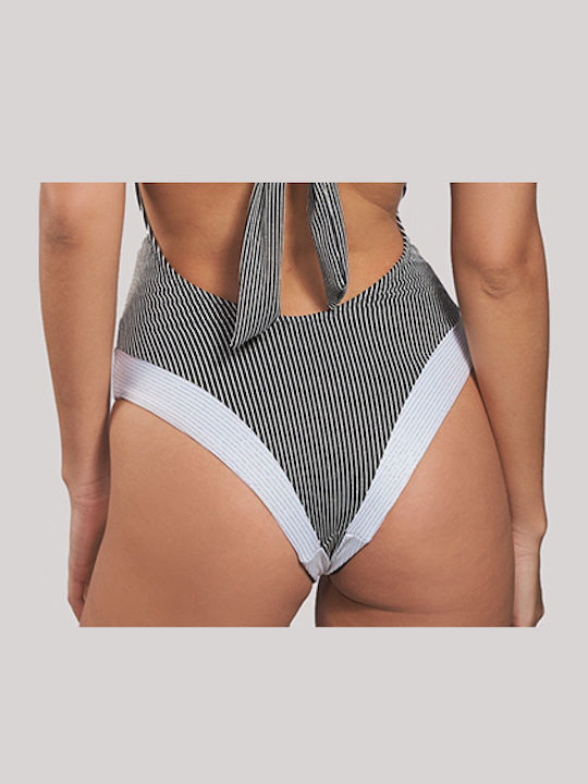 Strapless Ολόσωμο Μαγιό με Ελαφριά Ενίσχυση Λευκό