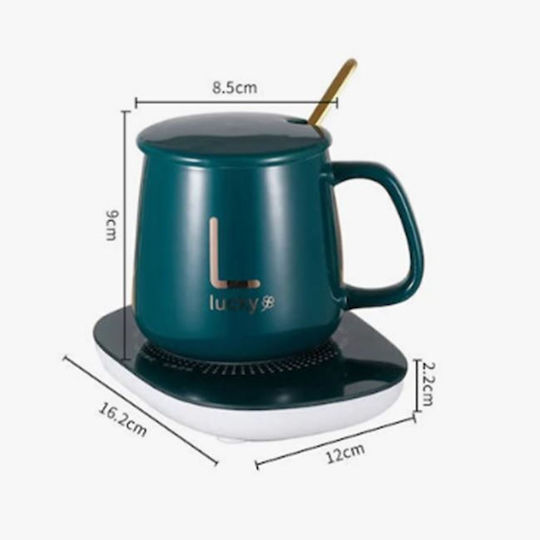 Base Mug Ceramic with Lid Green
