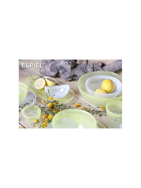 Espiel Atlas Alabaster Servierschüssel Rund Gelb mit Durchmesser 15cm 6Stück