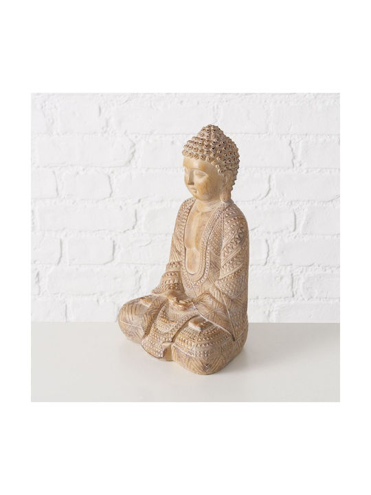 Boltze Dekorativer Buddha aus Holz 30cm 1Stück