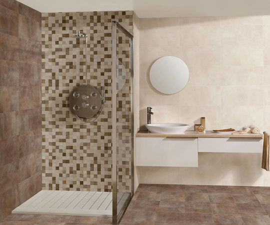 Keros Bronx Πλακάκι Δαπέδου Εσωτερικού Χώρου Ματ 50x25cm Beige