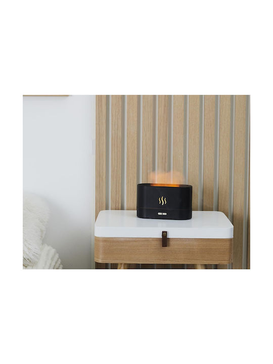 The Home Deco Factory Led Συσκευή Αρωματοθεραπείας Μαύρη 180ml VE6068