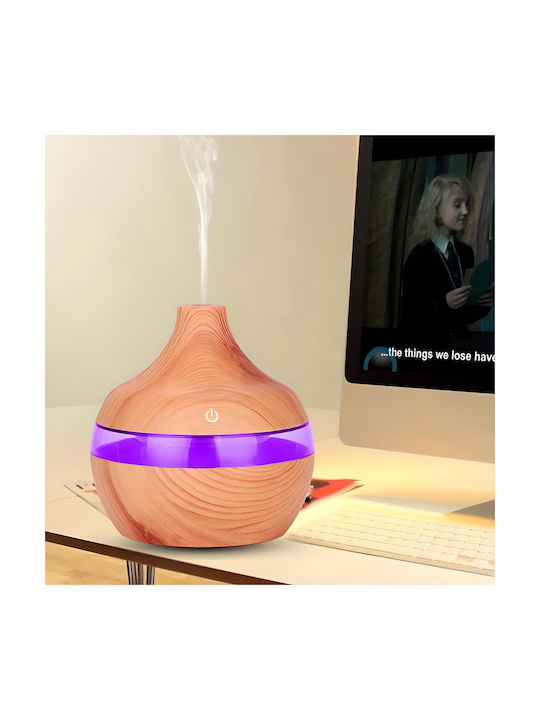 Aromatherapy Led Συσκευή Αρωματοθεραπείας Υπερήχων με Χρονοδιακόπτη Πράσινη 500ml E687