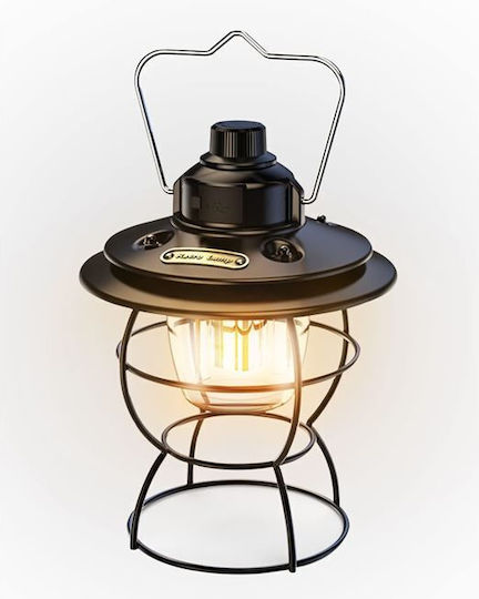 Rechargeable Retro LED Lantern Table Hanging Built-in Power Bank