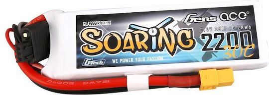 Gens Ace G-tech Soaring 2200mah 11.1v 30c 3s1p Lipo Battery