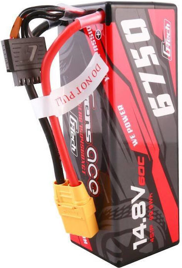 Gens Ace G-tech 6750mah 14.8v 60c 4s1p 14# Xt90 Battery