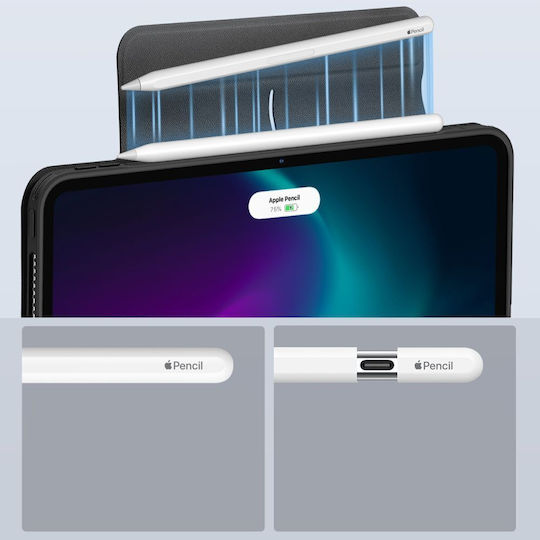 ESR Rebound Hybrid Umschlag Rückseite Robust Schware (iPad Pro 2024 11")