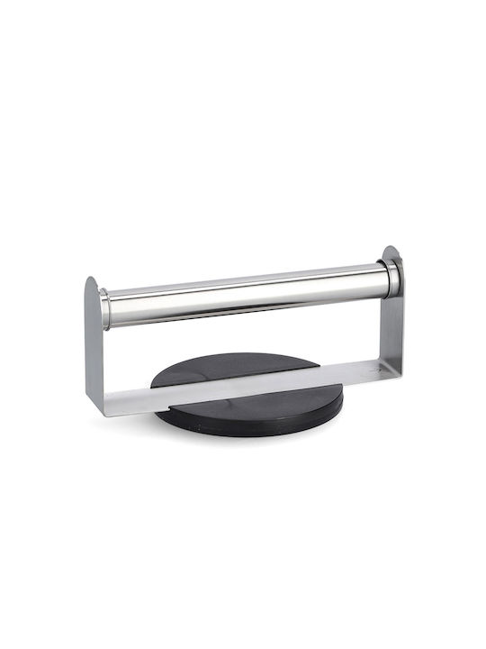 Zeller Metallic Paper Towel Holder Silver 17x17x30cm 24857