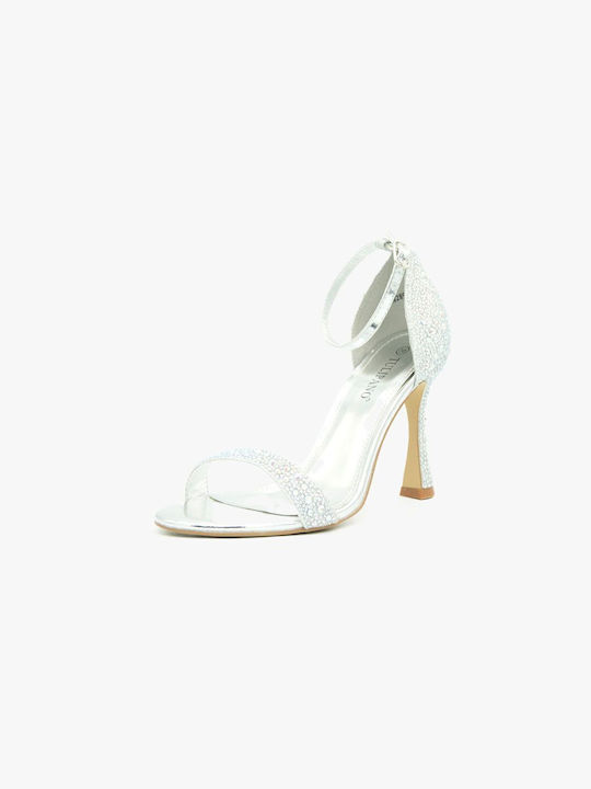 Joya Damen Sandalen in Silber Farbe