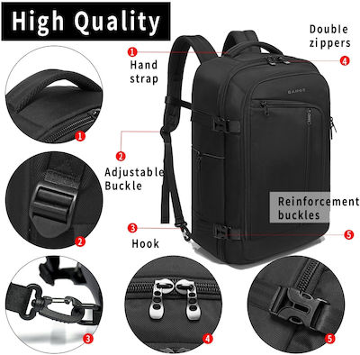 Bange Tasche Rucksack für Laptop 17.3" in Schwarz Farbe 120196