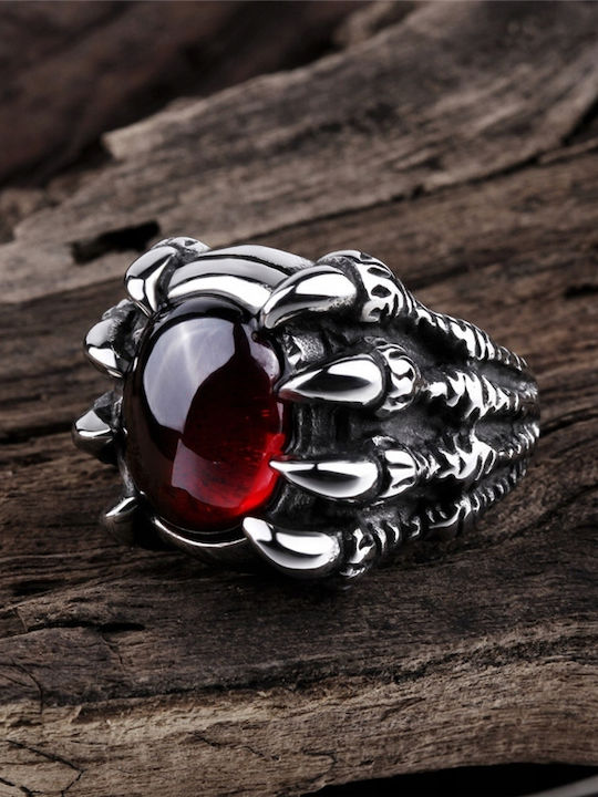 Signet Ring Gothic Stone Dark 394