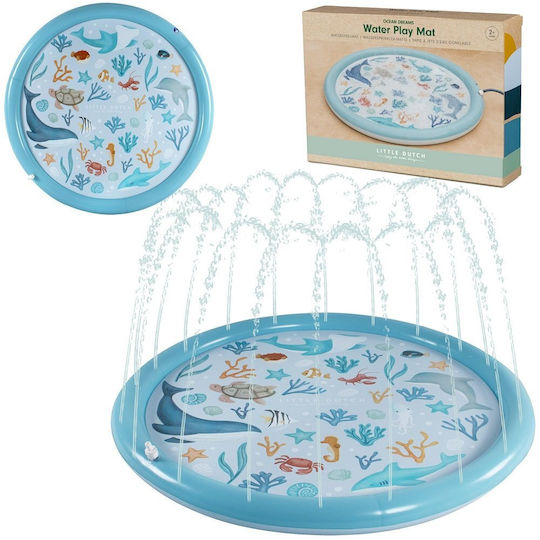 Little Dutch Φουσκωτό Στρώμα Παιχνιδιού Sprinkler Ocean Dreams Μπλε 150 Εκ