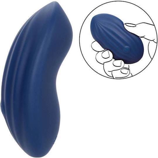 Calexotics Cashmere Velvet Curve Vibrator 10.25cm Blue
