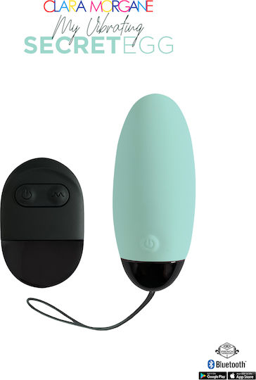 Clara Morgane Pro Mini Δονητής Egg 7.9cm Τιρκουάζ