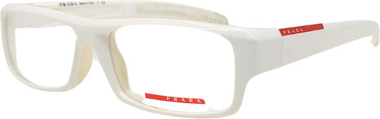 Prada Sport Kunststoff Brillenrahmen Weiß PR05AV 4AO1O1