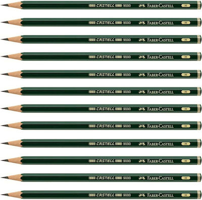 Faber-Castell 9000 Μολύβι B Πράσινο