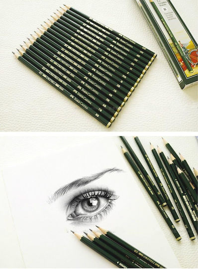 Faber-Castell 9000 Creion B Verde