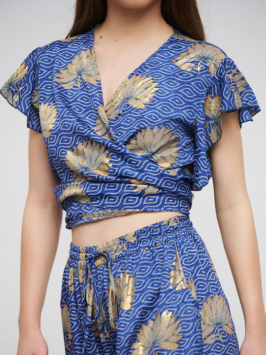 Inart Damen Top Strand Blau