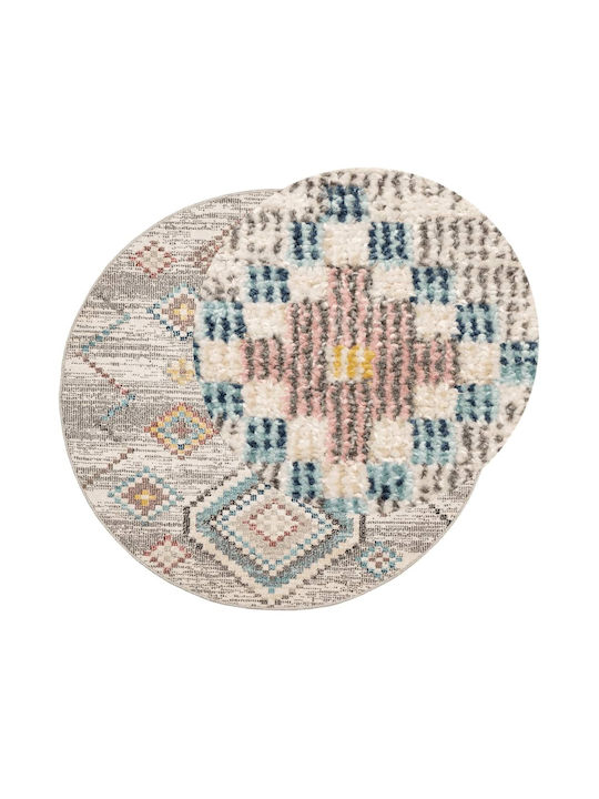 vidaXL Arbizu Rug Outdoor Round Colorful