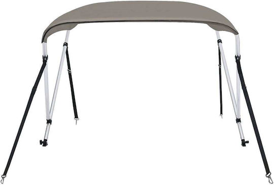 vidaXL Tenta Barca Aluminiu M179xL156xH93cm Gri Culoare