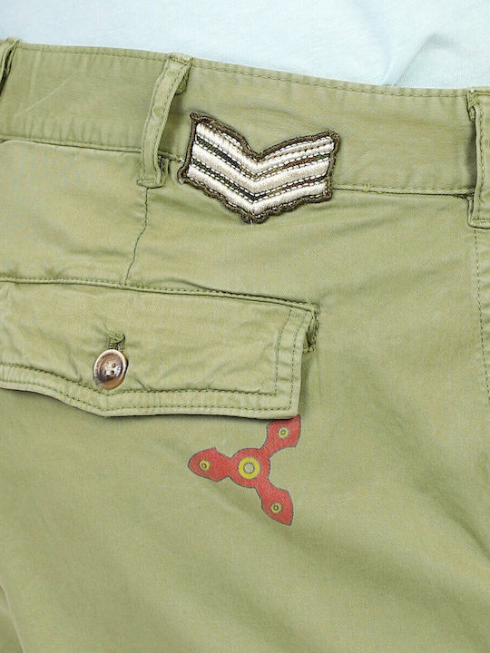 Ανδρική Βερμούδα Cargo Light Green
