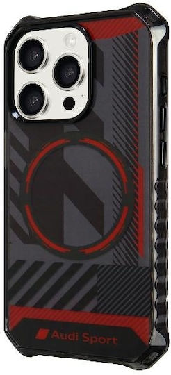 Audi Back Cover Plastic Black (iPhone 15 Pro Max)