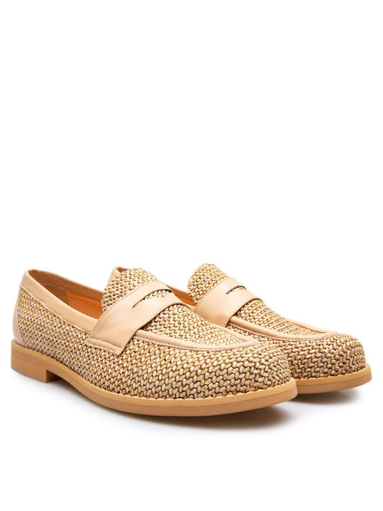 Labrini Women's Loafers in Beige Color