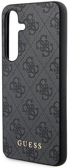 Guess Metal Gold Logo Back Cover Plastic Black (Guess A35 A356)