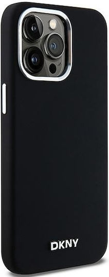 DKNY Liquid Back Cover Silicon / Plastic Negru (iPhone 15 Pro Max)
