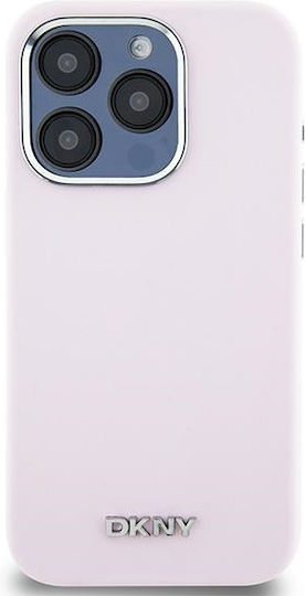 DKNY Liquid Umschlag Rückseite Silikon / Kunststoff Rosa (iPhone 15 Pro)