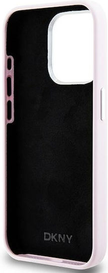 DKNY Liquid Umschlag Rückseite Silikon / Kunststoff Rosa (iPhone 15 Pro)
