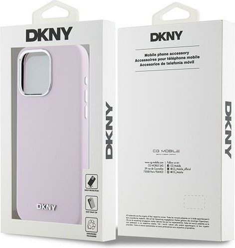 DKNY Liquid Umschlag Rückseite Kunststoff / Silikon Rosa (iPhone 15 Pro Max)