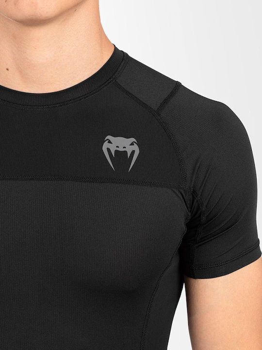 Venum G-fit Short Sleeve Shirt VENUM-05007-001 for Jiu-Jitsu / MMA Black