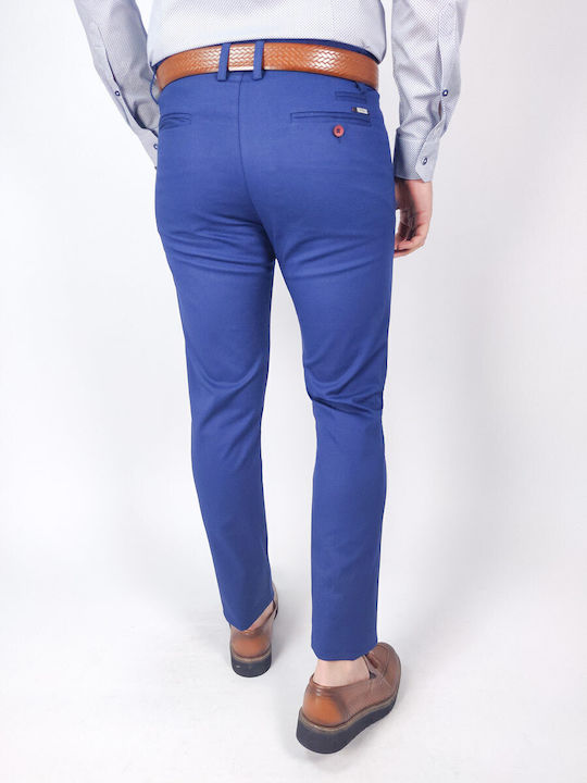 Dellinger Pantaloni Chino cu Croială Slim Blue