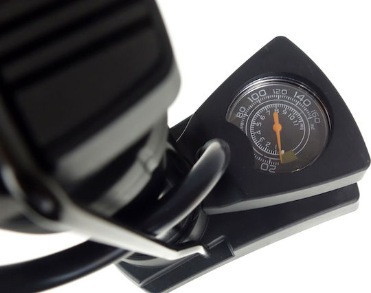 Aluminum Foot Bicycle Air Pump with Pressure Gauge