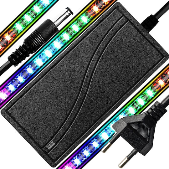 Ταινία LED 12V RGB Φως 2m με Τροφοδοτικό