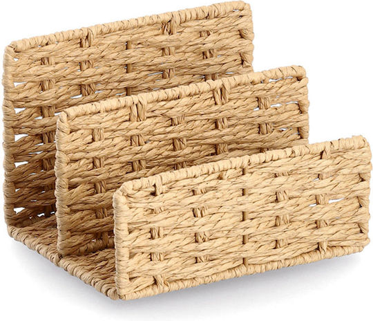 Paper Envelope Holder in Beige Color 1pcs 15.5x10.6x12.5cm