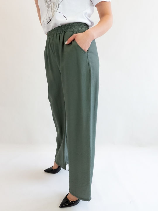 Brak Women's Trousers in Loose Fit Olive