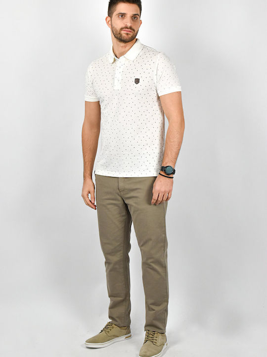 Side Effect Men's Short Sleeve Blouse Polo White