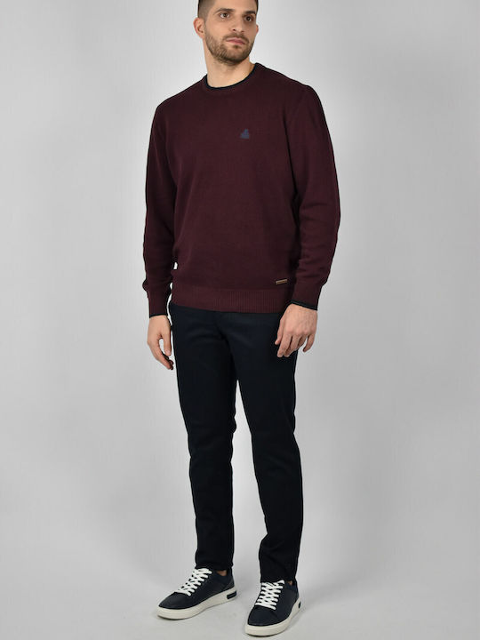 Visconti Men's Long Sleeve Sweater BORDO