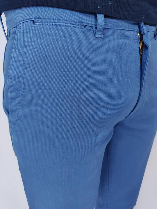 Men's Chino Trousers Slim Fit Light Blue