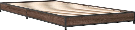 Bed Base Single made of Wood Brown 90x190cm.