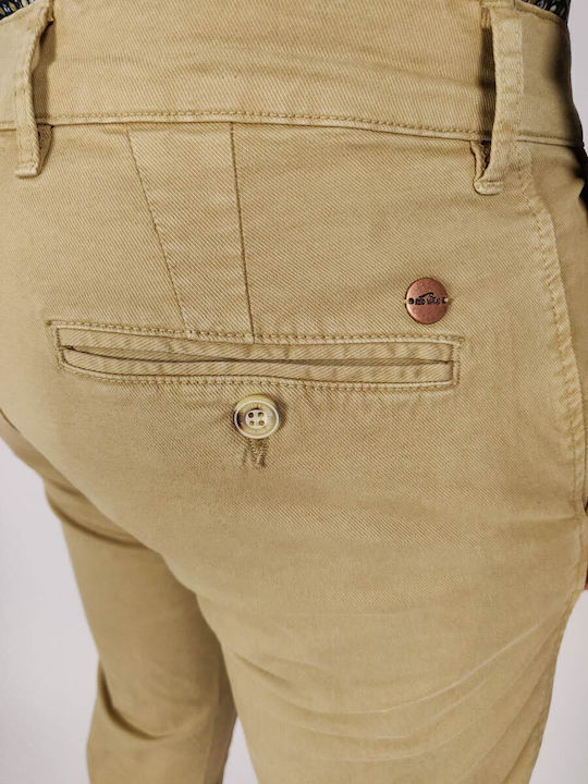 Trousers Chino in Skinny Fit Brown