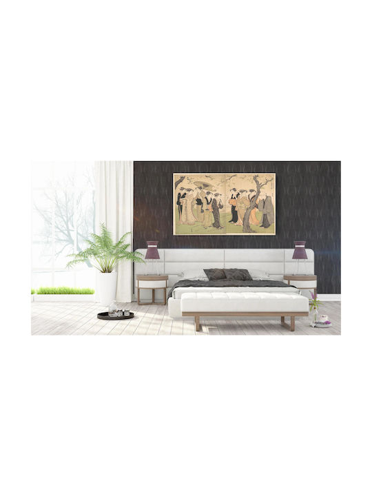 Group Six Geisha Under Cherry Πίνακας σε Καμβά 170x115cm