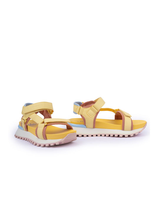 Love Berry Women's Flat Sandals Flatforms in Yellow Color