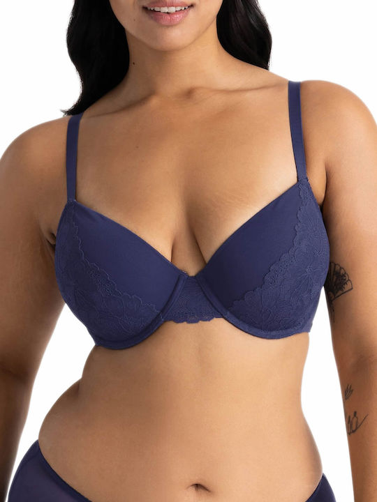 Dorina Melanie Eco Curves Bra with Light Padding Underwire Purple