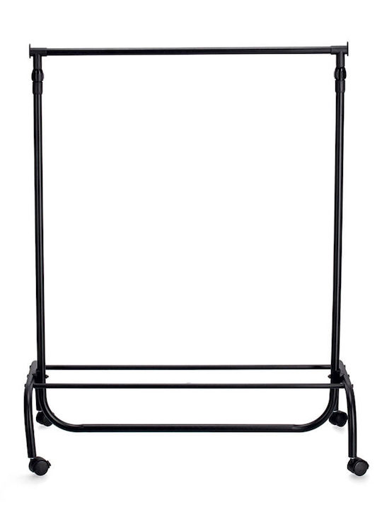 Zeller Rollbar Kleiderständer Schwarz