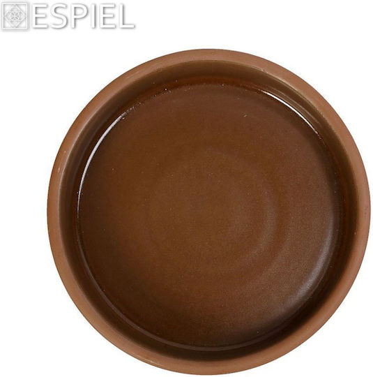 Espiel Aida Brown Сервизна Плато от Порцелан Бежов с Диаметър 17.5бр 1бр